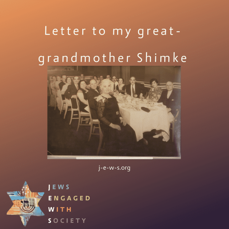 Read more about the article Letter to my great-grandmother Shimke